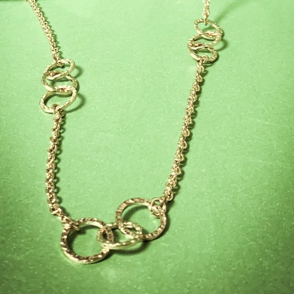 Gently-used BRepublic Gold Tone Chain Necklace 42" - Picture 2 of 4